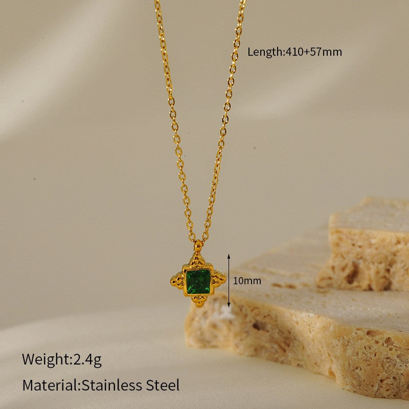 Stainless steel pendant necklace for women