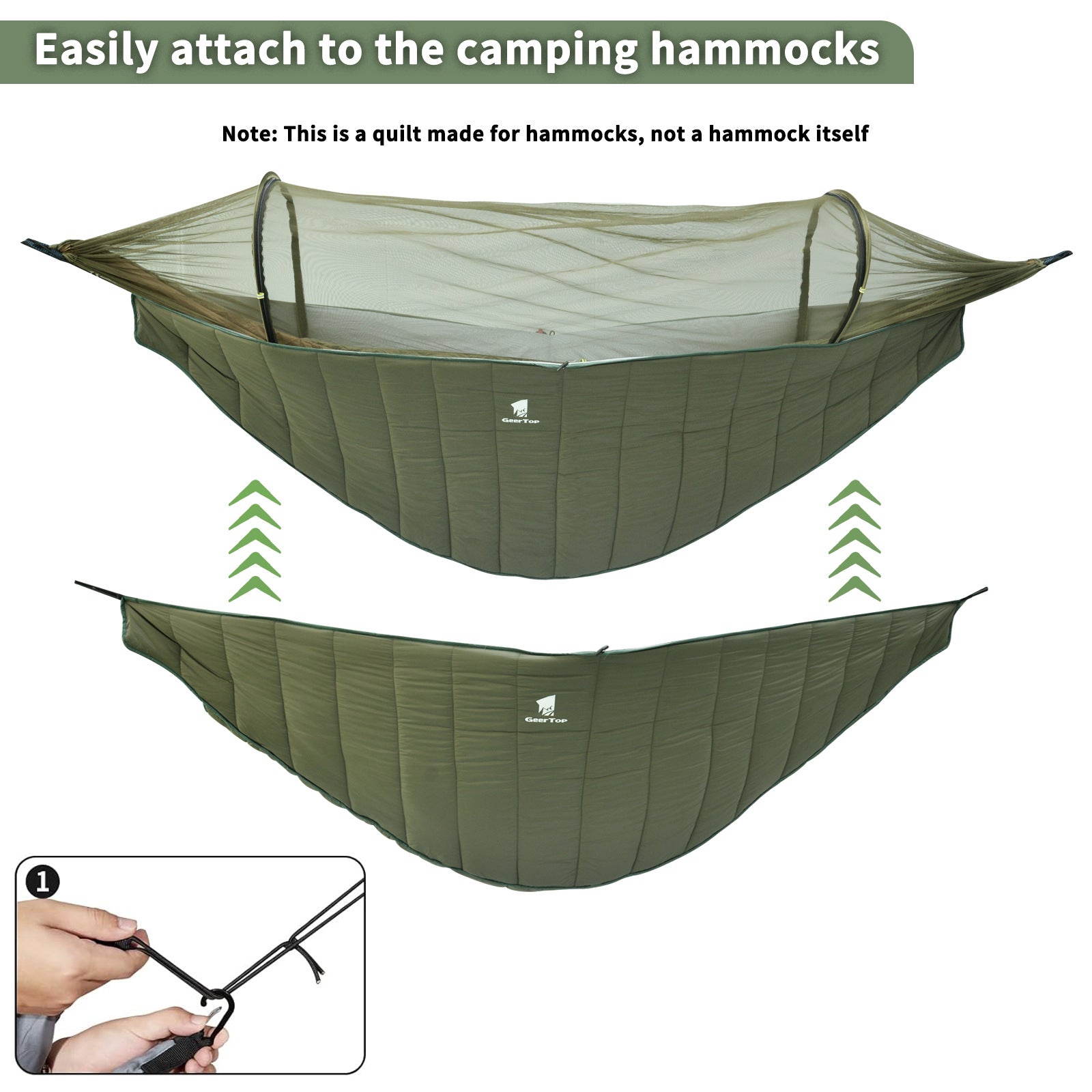 Aero Camp 2-in-1 Hammock Sleeping Bag | Insulated Portable Camping Pod with Mosquito Net