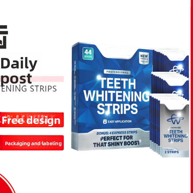Teeth Whitening Strips Mint Flavor