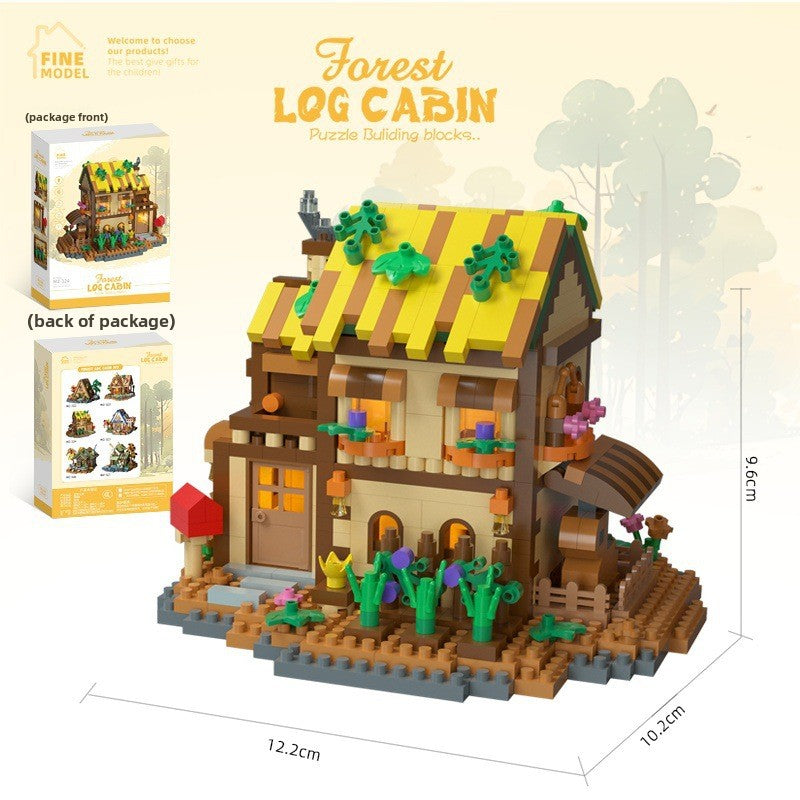 Mini Street View Building Blocks Set-Micro Architecture City Creator Bricks Toy, DIY Educational Village Model Kits for Kinds & Adults (Cafes, Shops & Castles)