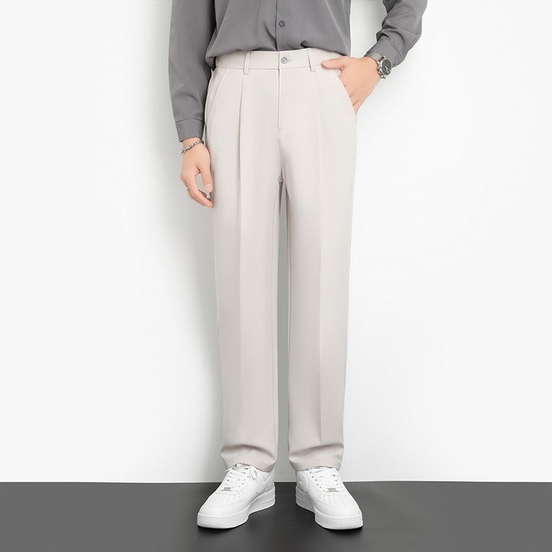 Men's Straight Leg Casual Trousers