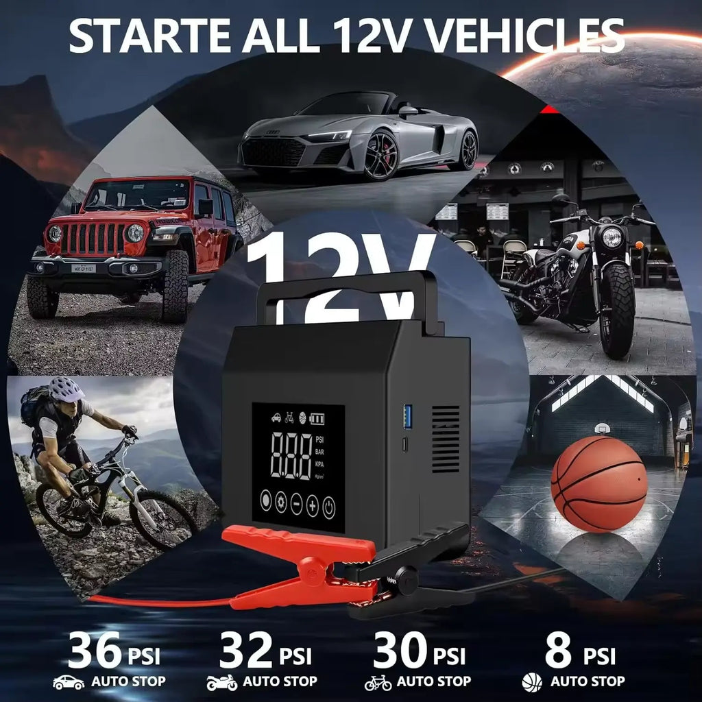 4000A Mini Car Jump Starter with Booster Charger