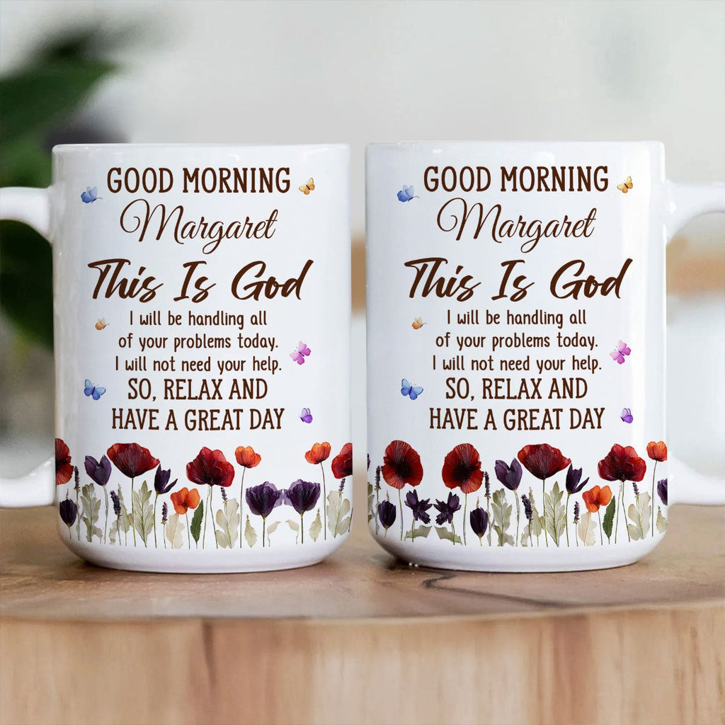 Floral Good Morning Ceramic Mug