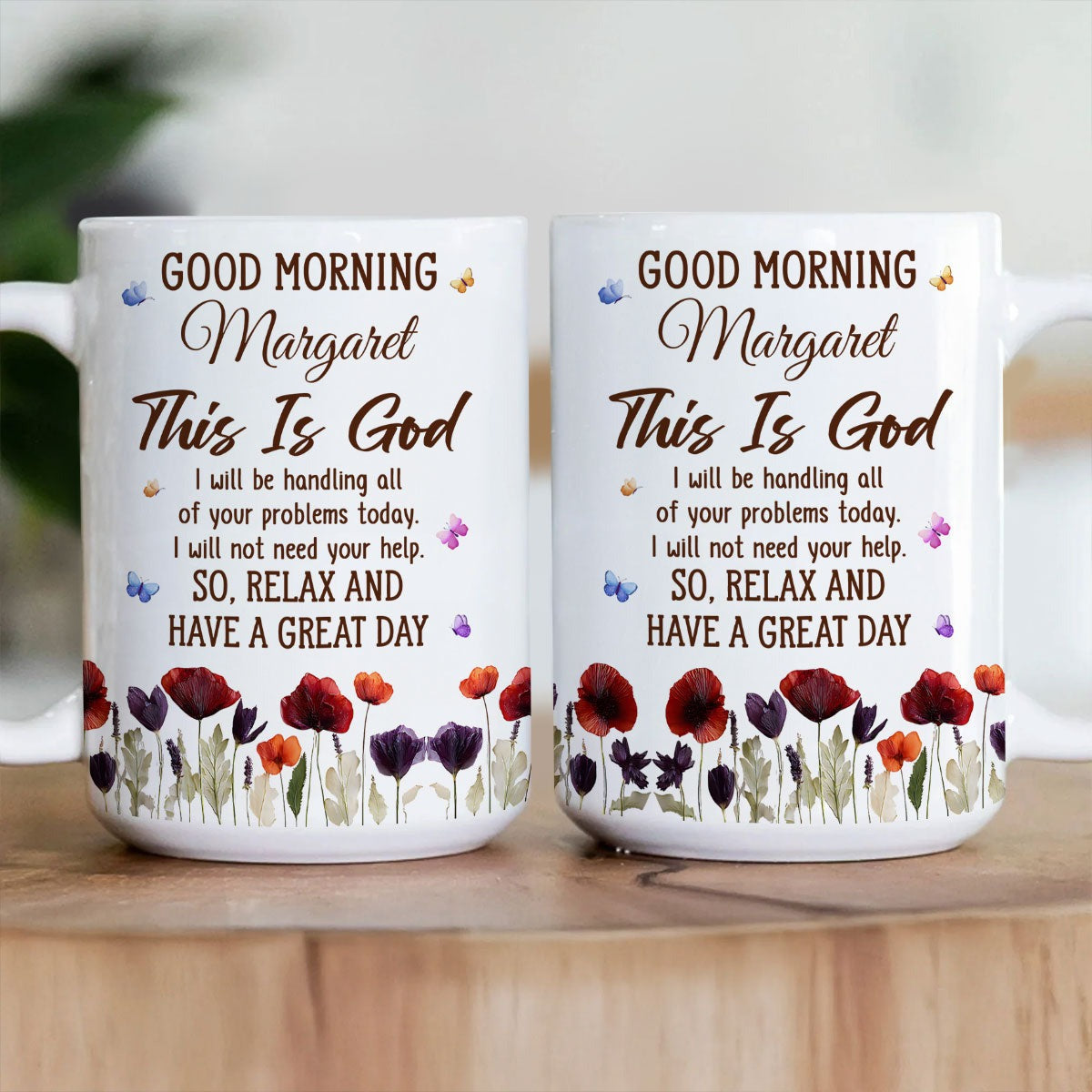 Floral Good Morning Ceramic Mug