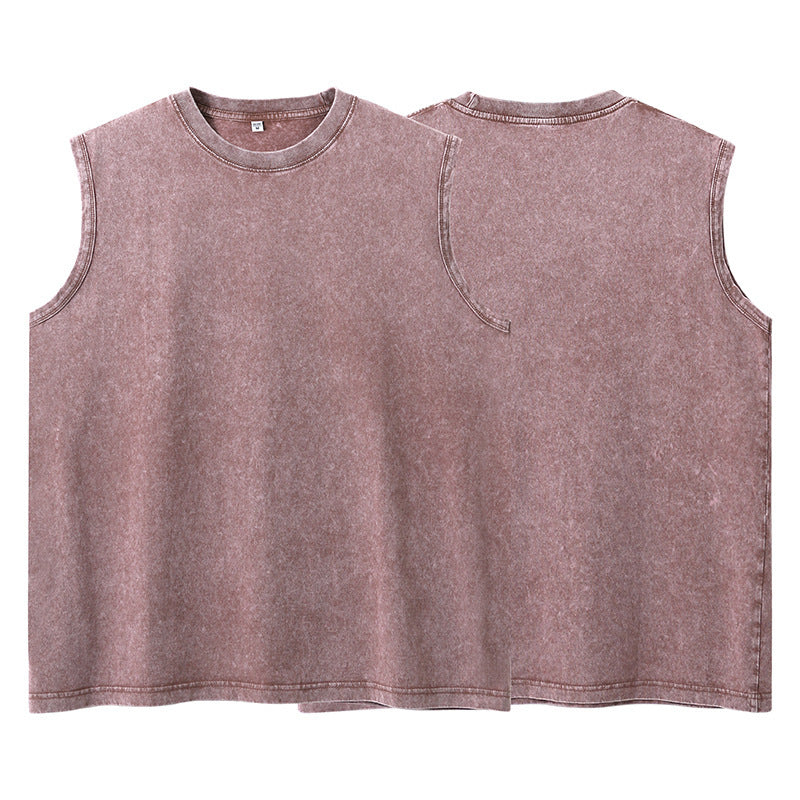 Mens Cotton Vintage Vest Loose Fit