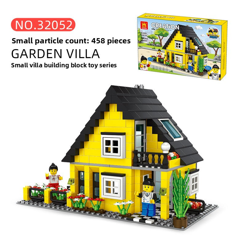 Building Model of a Block House Villa