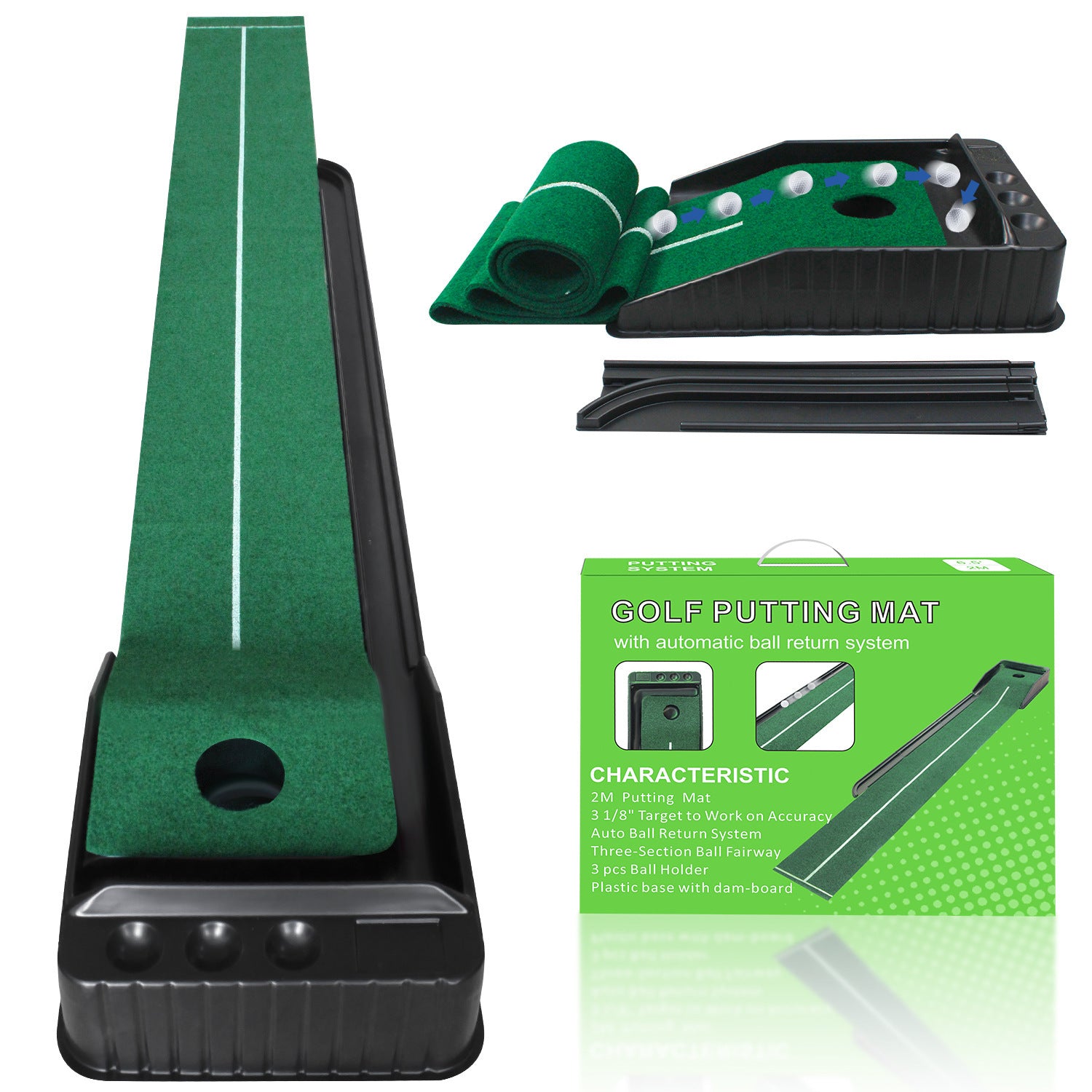 Golf Putter Practice Trainer Set