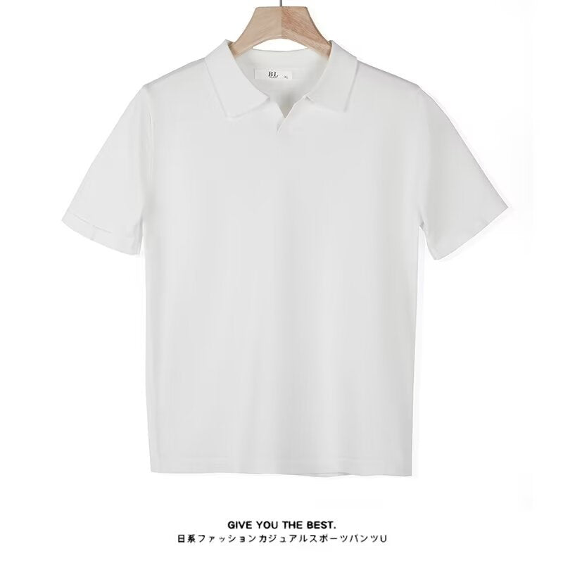 Men's Short Sleeve Lapel T-Shirt