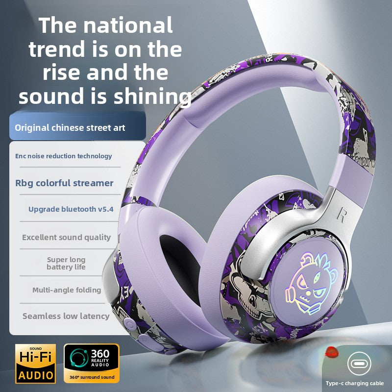 Professional-Grade Wireless Gaming Headset – Low-Latency Esports Headphone with Bluetooth 5.4, 40mm Acoustic Drivers, 15-Hour Battery & Bilateral Stereo