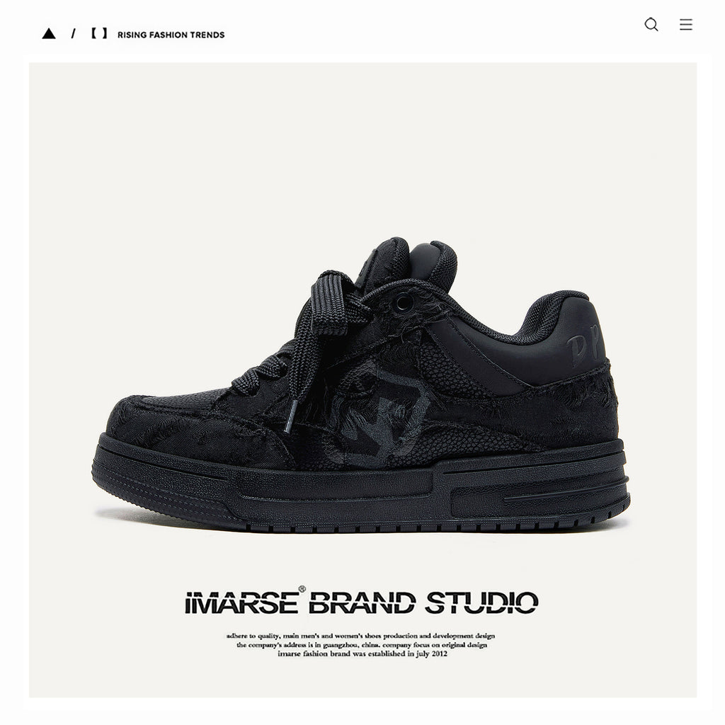 Destruction Aesthetic Low Top Casual Shoes