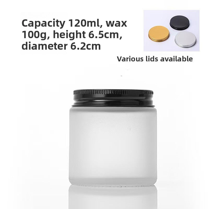 Multi-Color Glass Candle Containers – Elegant Home Decor Jars with Gold/Silver/Black Lids