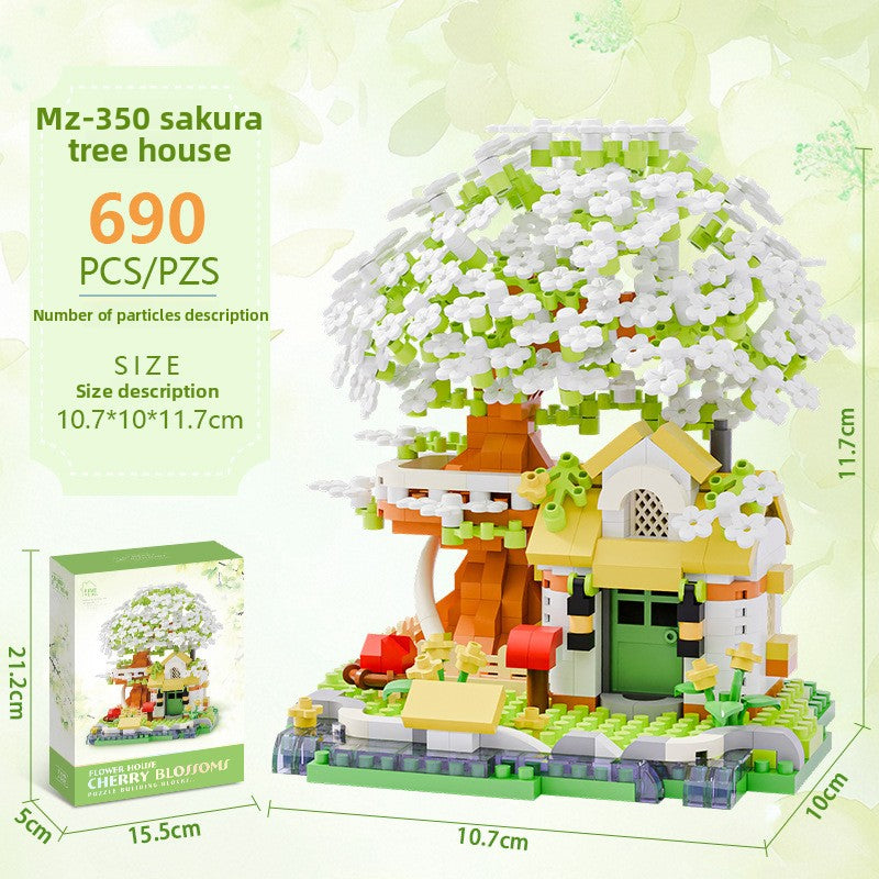 Mini Street View Building Blocks Set-Micro Architecture City Creator Bricks Toy, DIY Educational Village Model Kits for Kinds & Adults (Cafes, Shops & Castles)