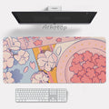 Anime pink mouse pad