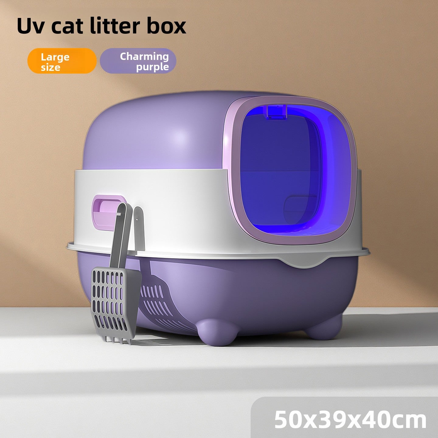 Enclosed Smart cat Litter Box- UV Sterilization & Odor Control
