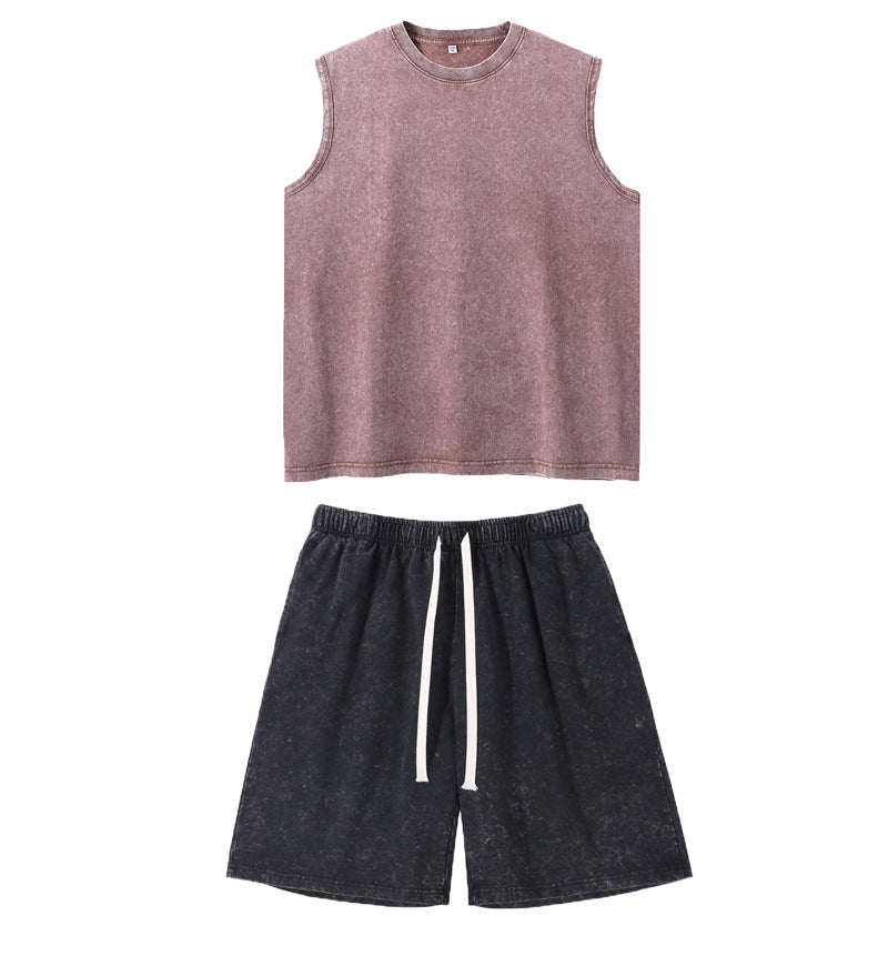 Mens Cotton Vintage Vest Loose Fit