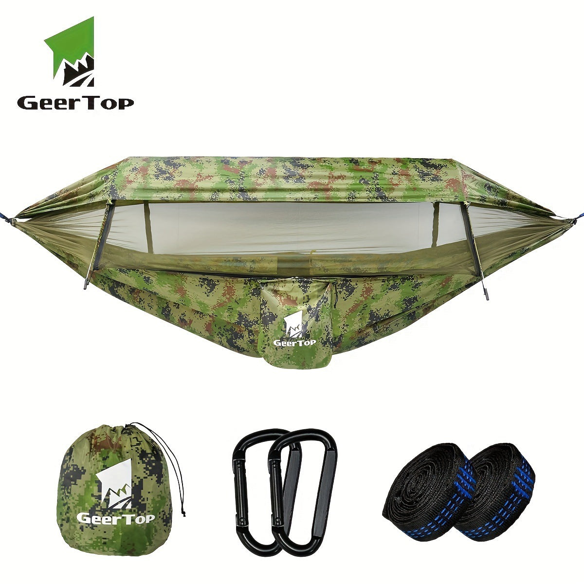 Aero Camp 2-in-1 Hammock Sleeping Bag | Insulated Portable Camping Pod with Mosquito Net