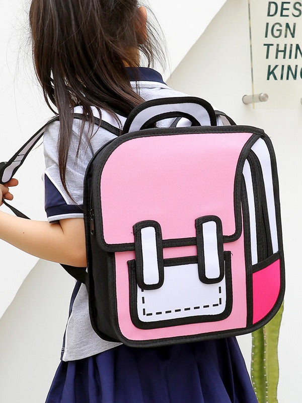 Anime 3D Multifunctional Children School Backpack
