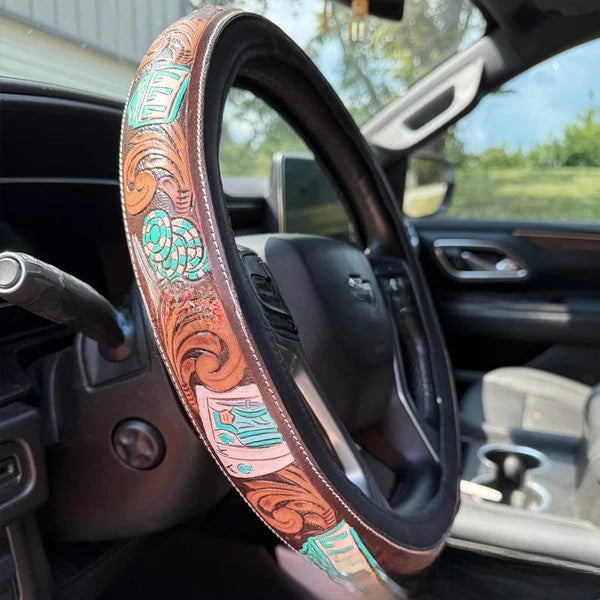 Four-Season Universal Steering Wheel Cover High-End Style Without Inner Ring Anti-Slip Breathable Steering Wheel Cover