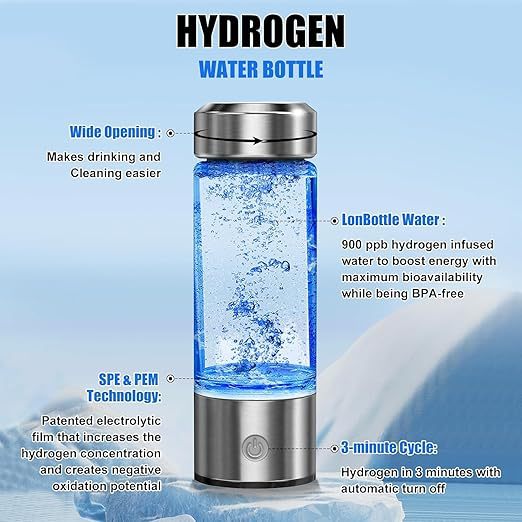 Portable Hydrogen Water Cup with SPE PEM Technology