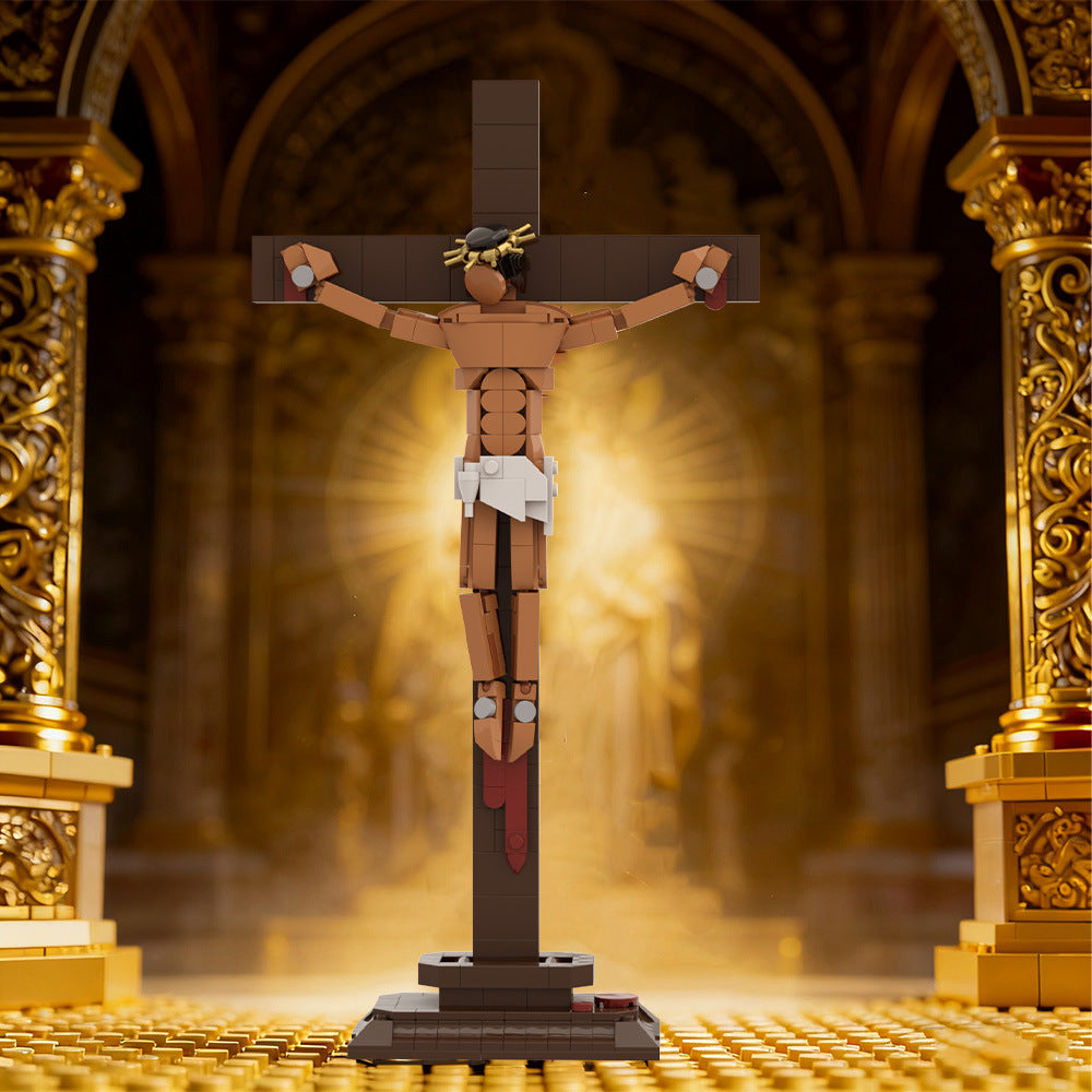 MOC Crucifixion Building Blocks Compatible with Major Brands