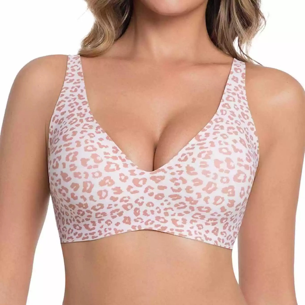 Leopard Print Push Up Bra