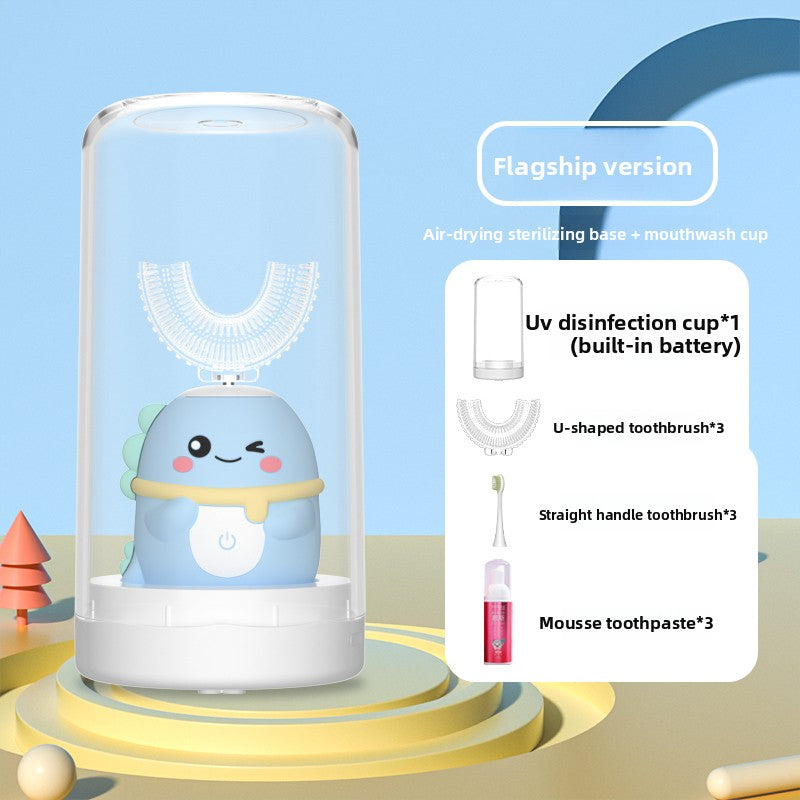 Children U-Shaped Electric Toothbrush with Silicone Bristles