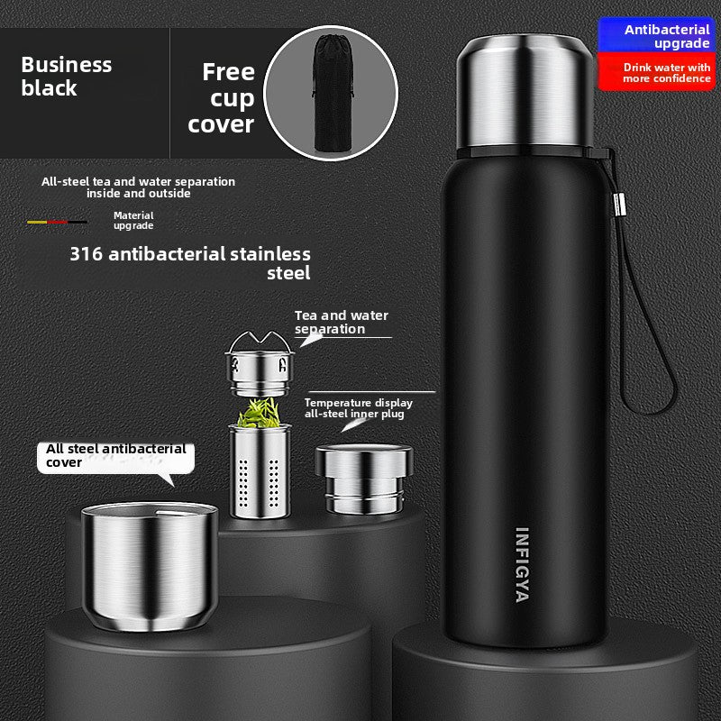 Stainless Steel Insulated Water Cup with Tea Separation