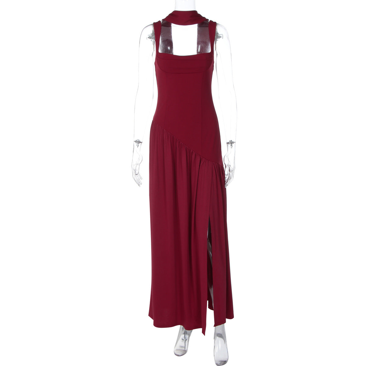 Elegant Sleeveless Ribbon Dress