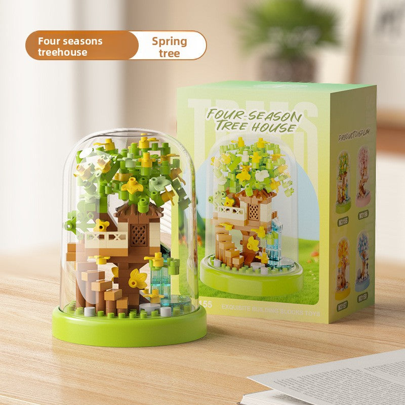 Mini Street View Building Blocks Set-Micro Architecture City Creator Bricks Toy, DIY Educational Village Model Kits for Kinds & Adults (Cafes, Shops & Castles)