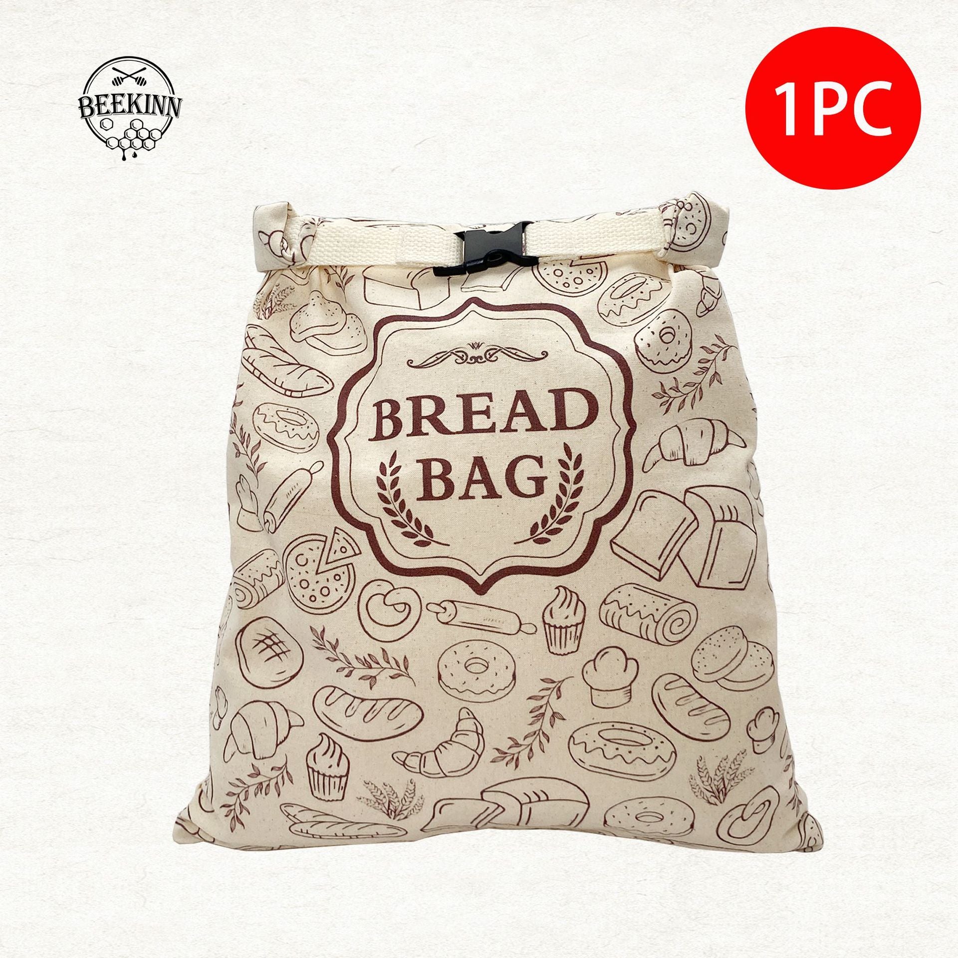 Reusable Beeswax Linen Food Storage Bag