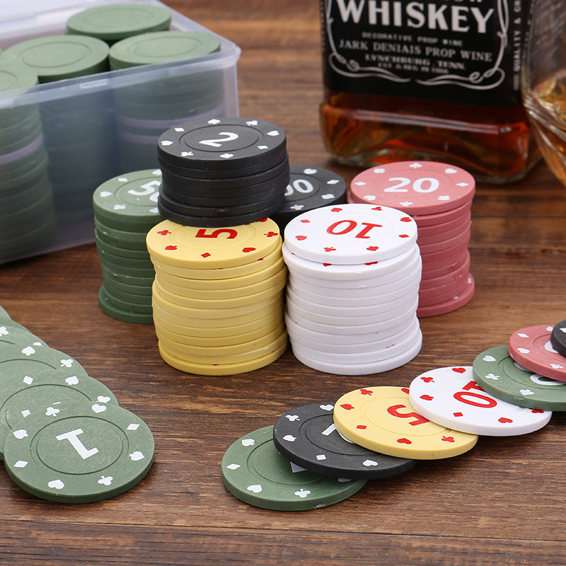 Plastic Poker Chips for Card Games