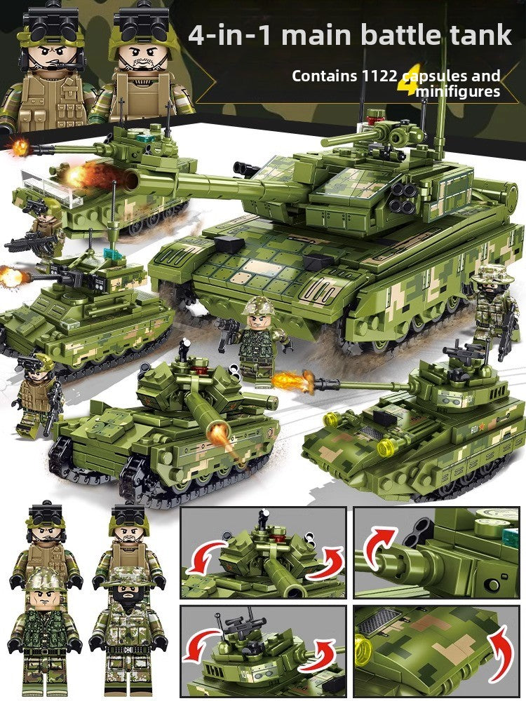 Military Tank Building Blocks Set