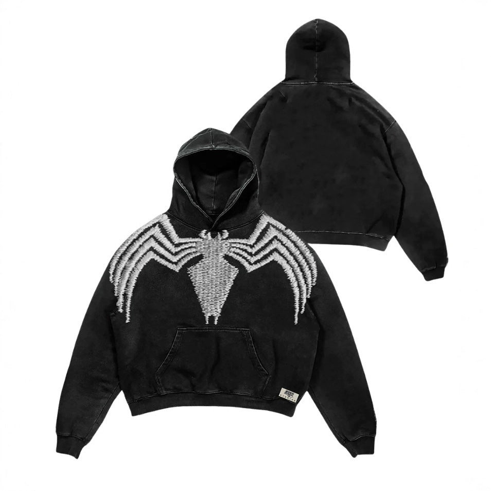 Hero Verse Men's Digital Print Hoodie | Relaxed Fit Streetwear Pullover