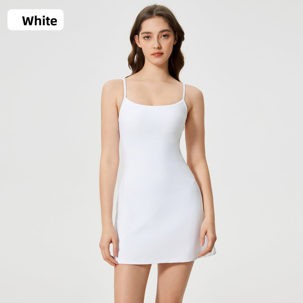 Aero Flex Open-Back Tennis Dress | Athletic Activewear with Built-In Lining
