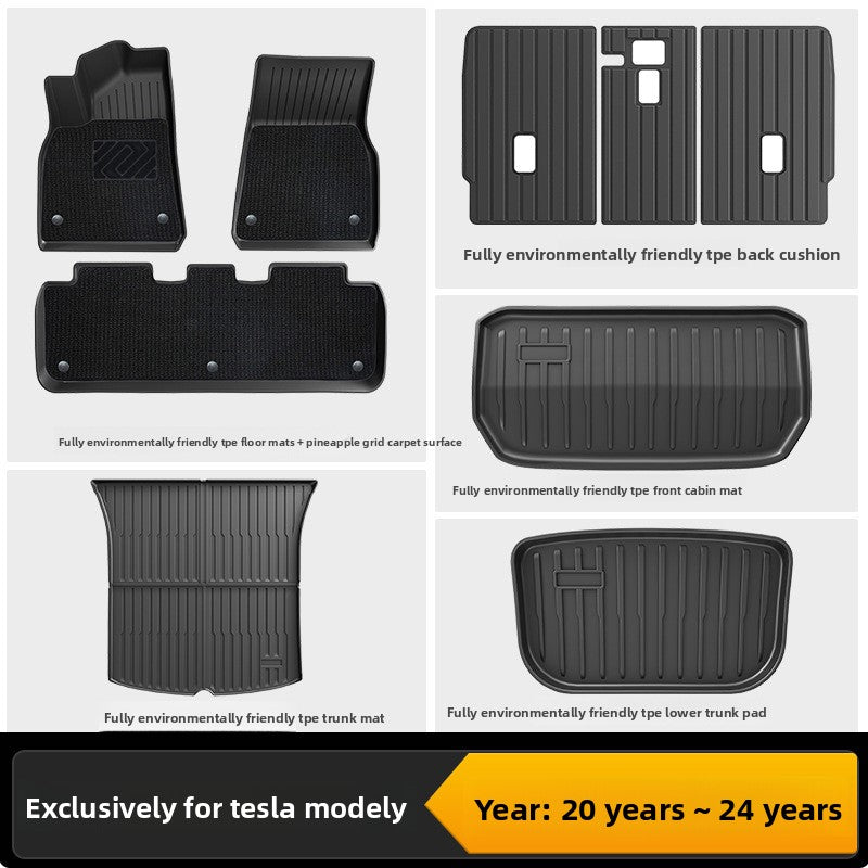 Tesla Model 3/Y Custom Fit TPE All-Weather Floor Mats
