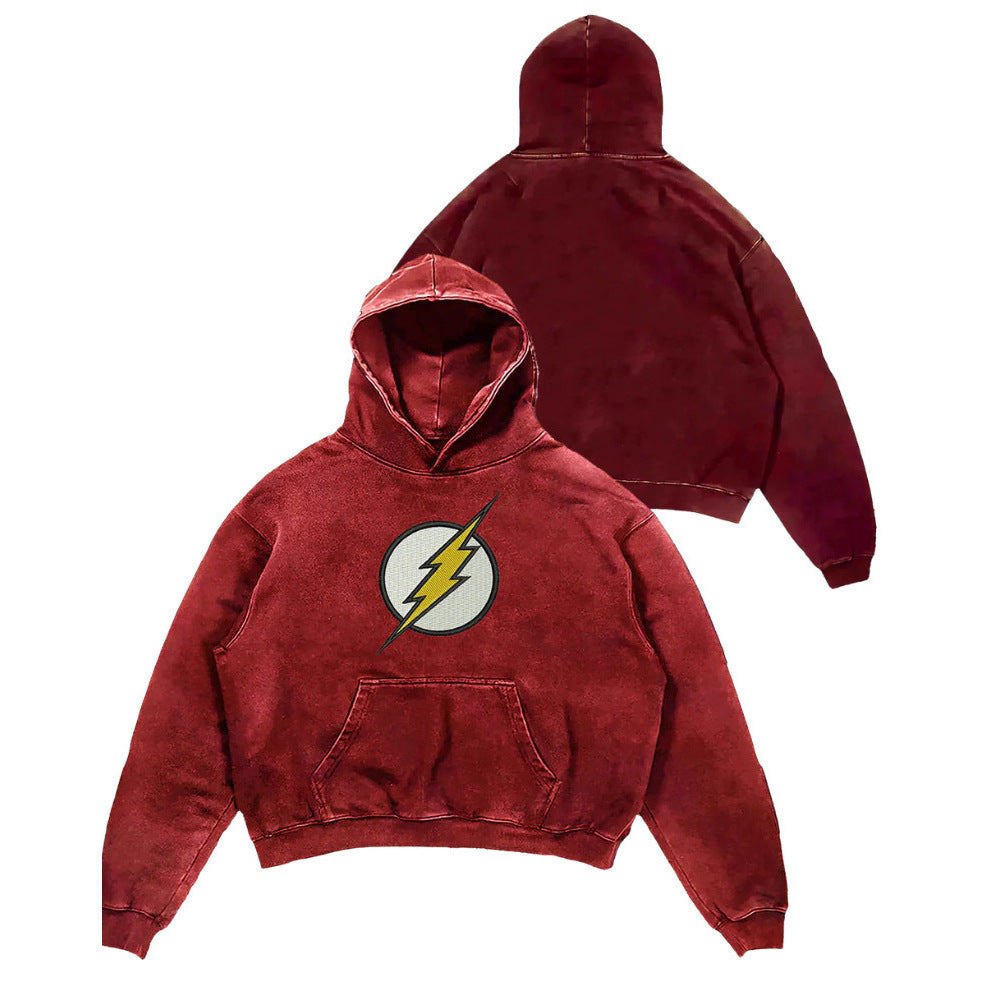 Hero Verse Men's Digital Print Hoodie | Relaxed Fit Streetwear Pullover