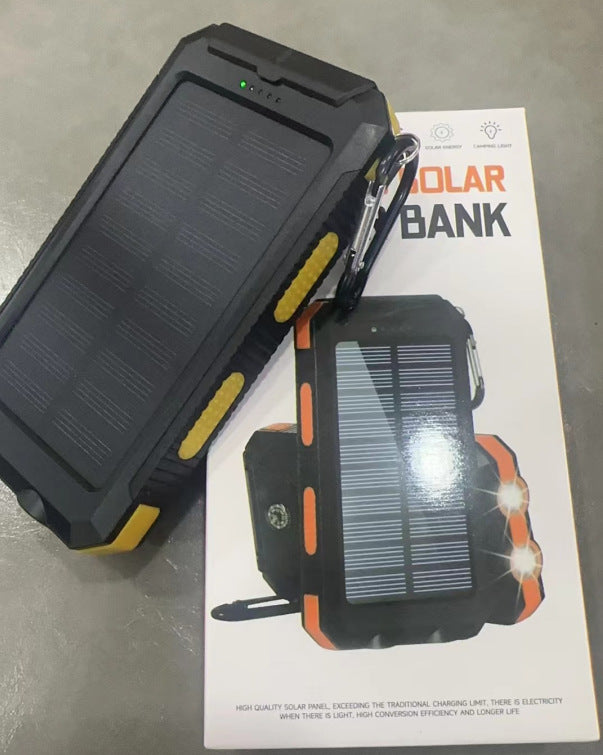 Solar Charging Power Bank with Camping Light