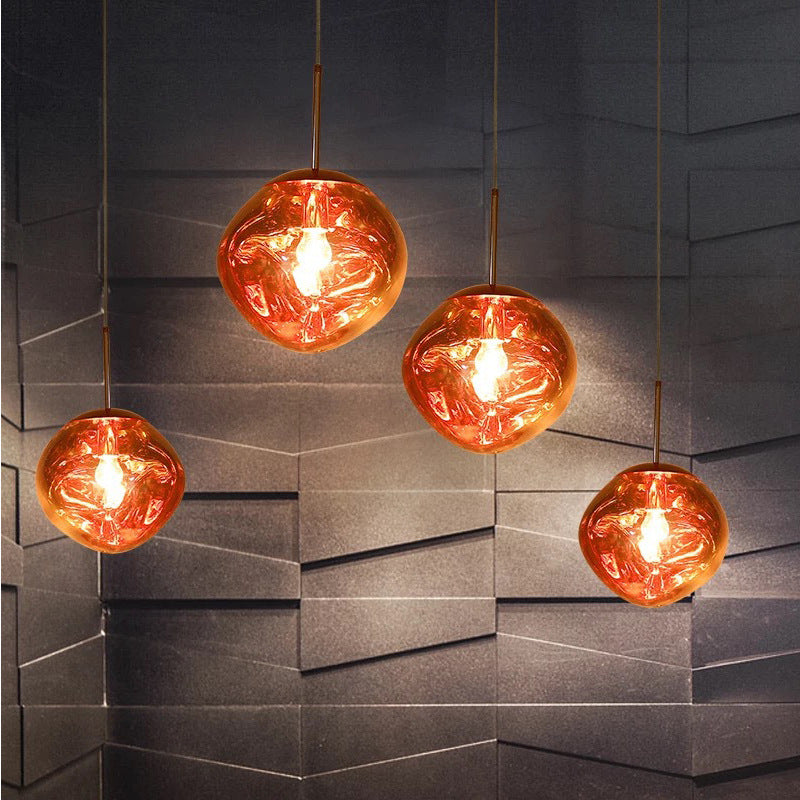 Glass chandelier