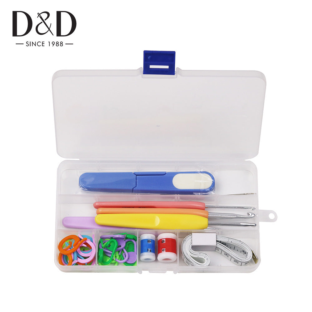 58-Piece Ergonomic Crochet Hook Set with Travel Organizer Case - Complete Double-Ended Crochet Needles & Accessories Kit for Beginners & Pros