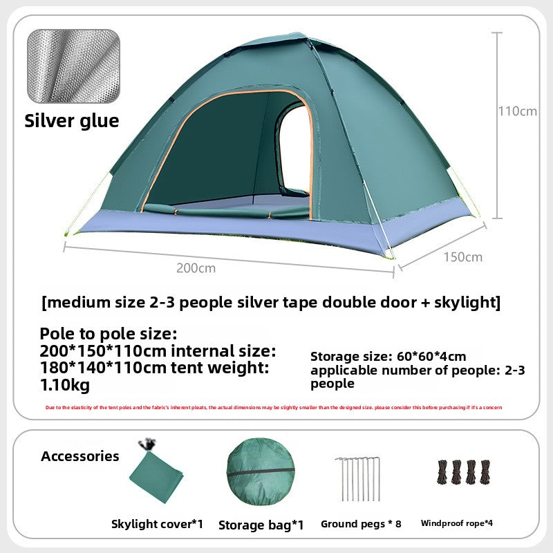 Automatic Quick Open Lightweight Camping Tent