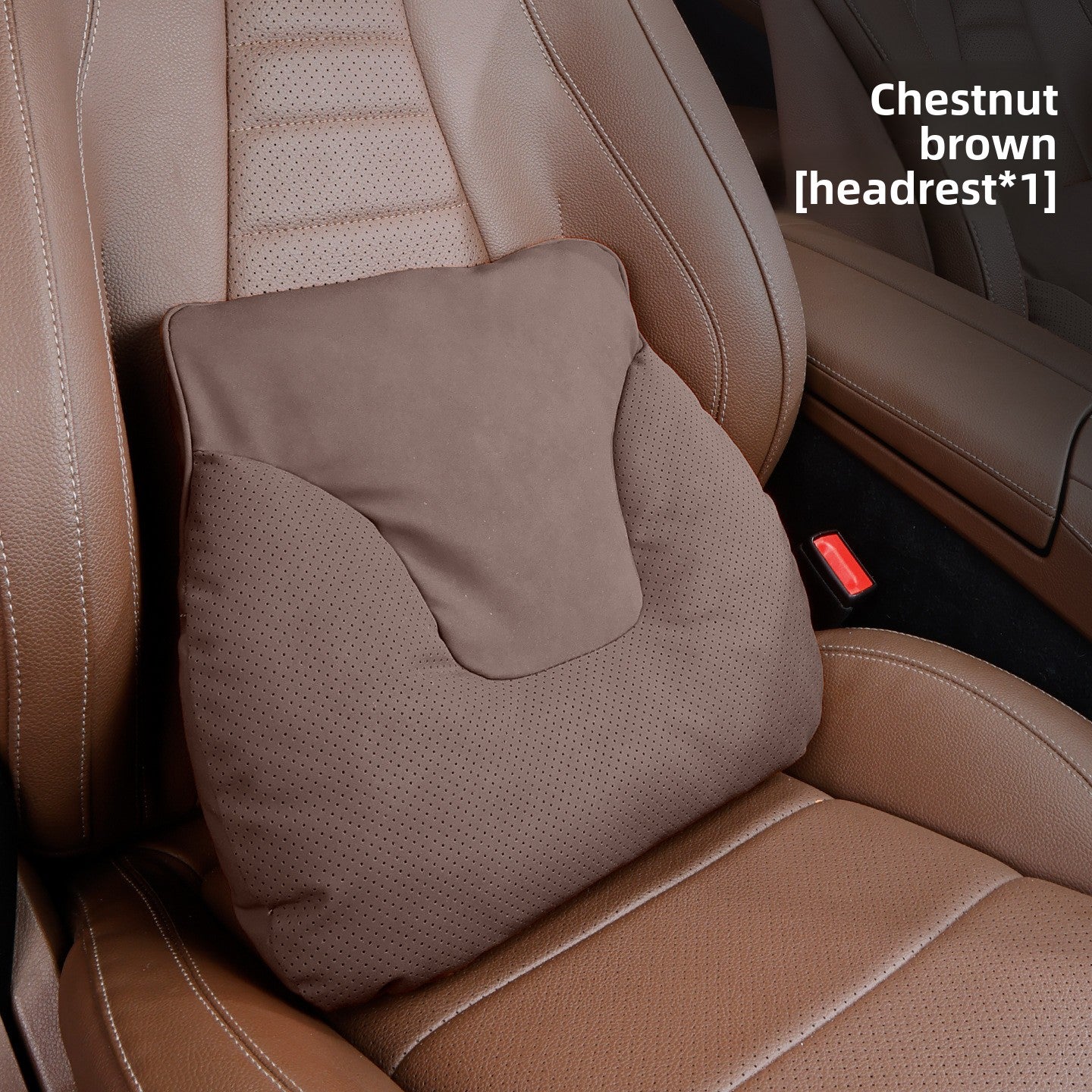 Car Headrest Neck Pillow and Lumbar Support Set