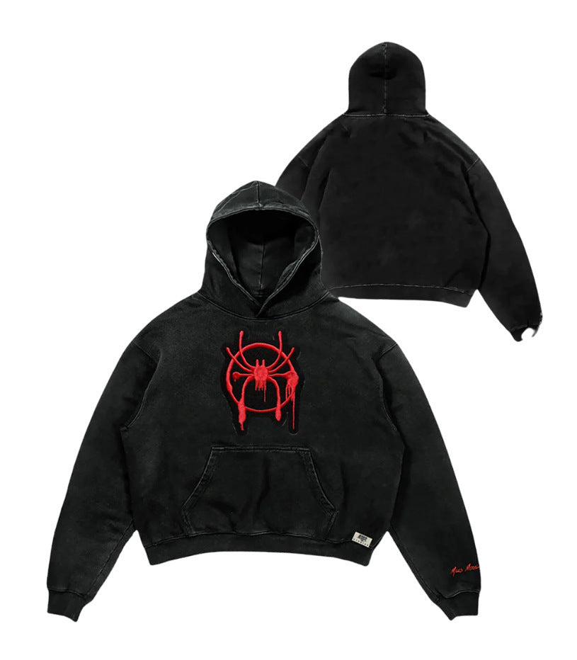 Hero Verse Men's Digital Print Hoodie | Relaxed Fit Streetwear Pullover
