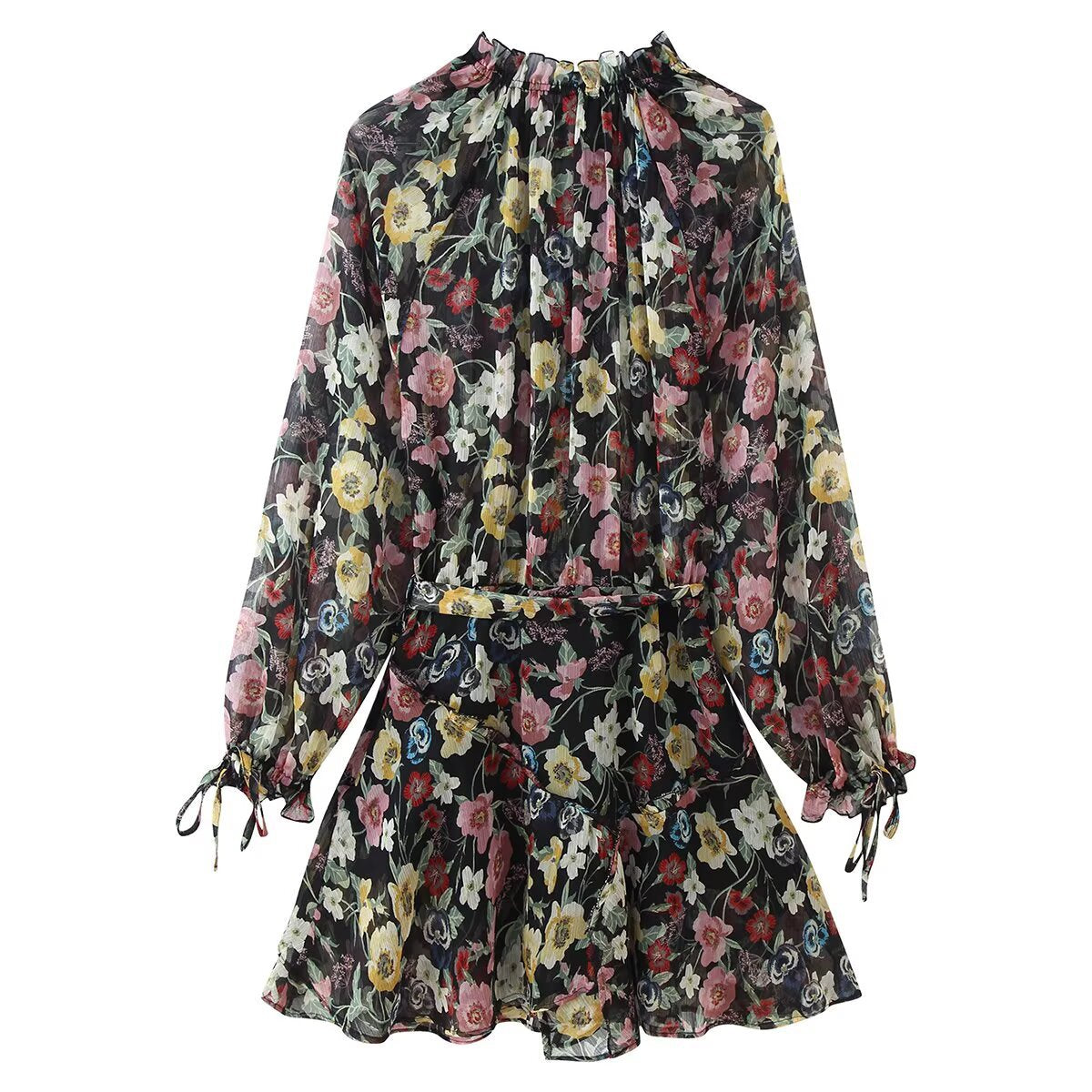 Floral Print A-Line Dress