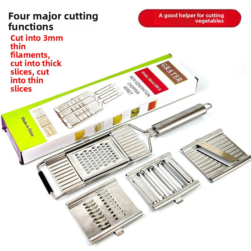 Multifunctional Manual Vegetable Slicer Stainless Steel Kitchen Tool