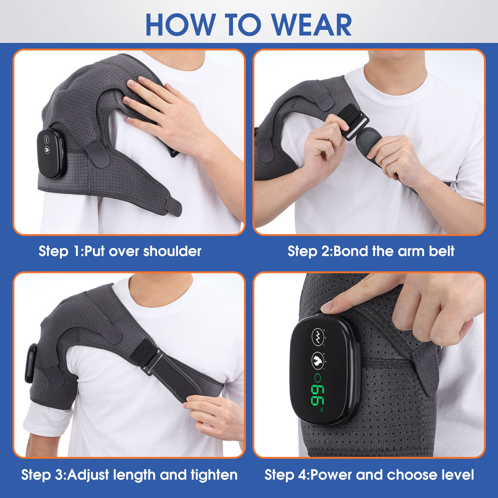 USB Heating Massage Shoulder Pad