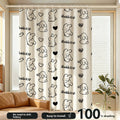 No Drill Installation Semi Blackout Curtains