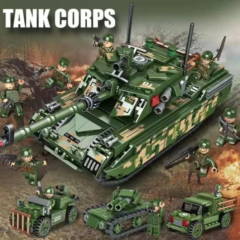 Military Aircraft Carrier Building Blocks Set