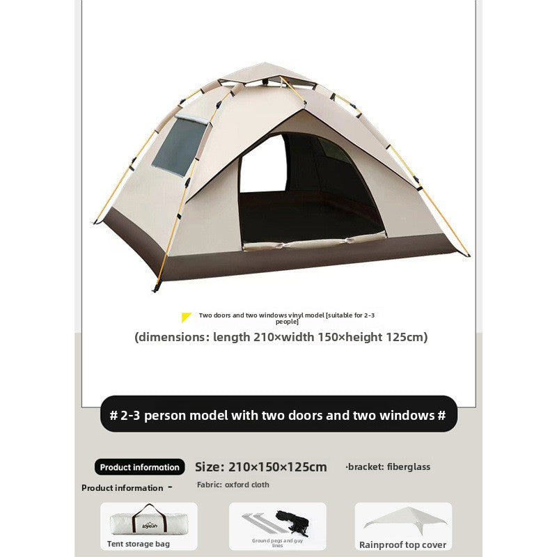 Automatic Waterproof Camping Tent for Family Outdoor Use