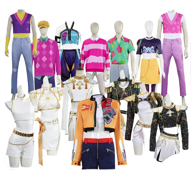 Stage performance costumes for anime characters