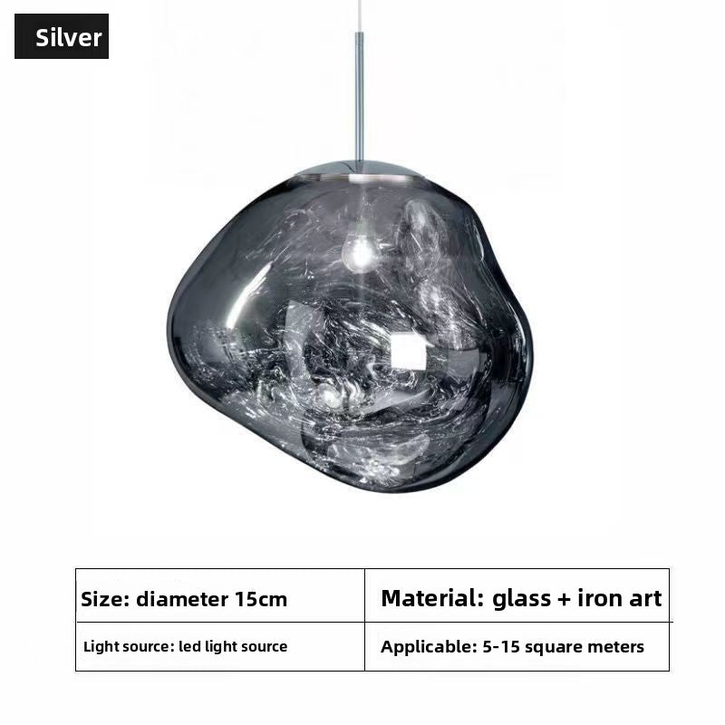 Glass chandelier